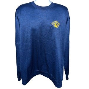 Men’s Adidas Blue Crewneck Fleece Sweater - 2XL
